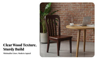 Hardwood Wood Spindle spine Side Chair Nordic aesthetic Spindle spine Chair Minimalist Design Dining Seat Unfinished Option for Small Apartment Residents, Cafe Owners, Interior Decorators, Restaurant, Study Room, Kitchen