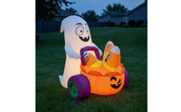 Specters and Pumpkin Inflatable Lighted Lawn Decoration Easy to Use for Garden