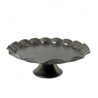Polished Pedestal Fruit Tray Smooth Surface Footed Fruit Tray Pedestal Bowl
