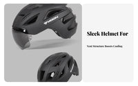 Lightweight Gender-Neutral Mountain Bike Helmet Adjustable Fit Bike Helmet with Attachable Visor Shock Absorbing for Women, Adults