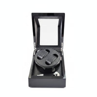 Automatic Watch Winder with Drawer Glossy Dual Watch Winder Safeguarding Quiet for Bedside Table