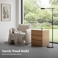 Minimalist Design 3-Drawer End Table Modern Design 3-Drawer Chest Spacious Storage Nightstand Sturdy Construction for Apartment Dwellers, Homeowners, Students, Home, Guest Room, Hallway