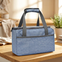 Lunch Box and Cool Bag for Women, Large Insulated Picnic Bag with Aluminum Foil Lining, Waterproof Work Bag with Lunch Compartment, Handheld