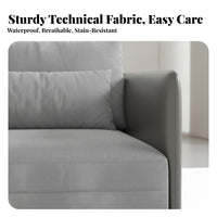 Japandi-inspired design L-Shaped textile Sofa Minimalist DesignLiving Room Furniture firm-density Foam Sectional Couch configurable for Families, homeowners, Adults, Apartment, Lounge Area, Home Office