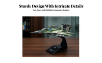 1/100 Scale Fighter Model Centerpiece Fighter Jet Model for Desk Decoration, Office Decor