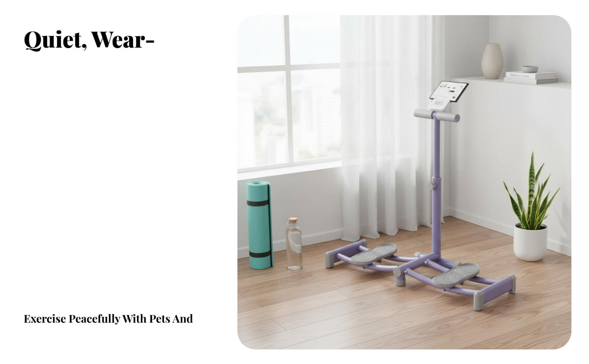 Postpartum Recovery Support Pelvic Floor Exerciser Low-Effect Pelvic Floor Strengthening Device Effortless Gliding Inner Thigh Toner Machine Quiet Operation for Women, Beginners