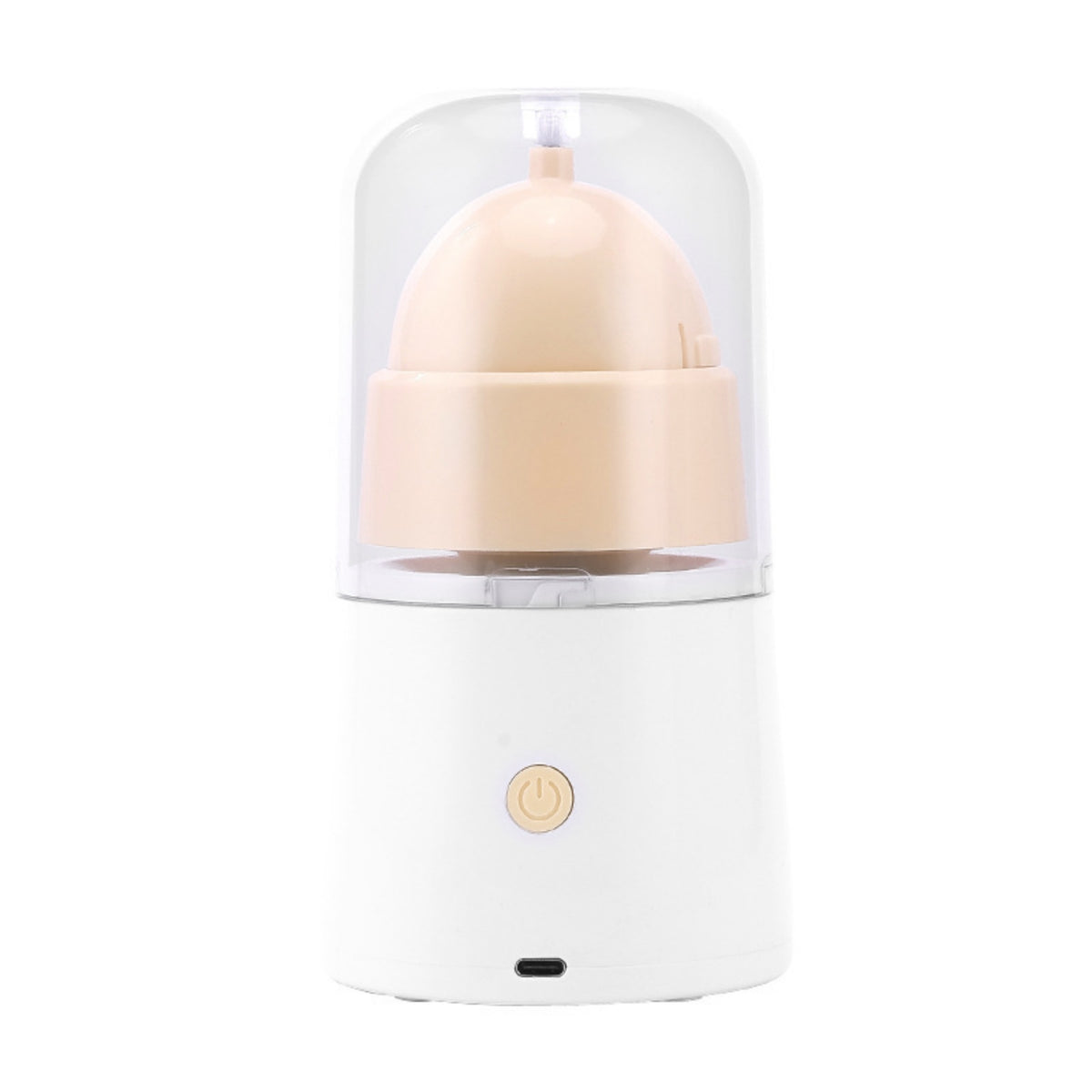 One-Button Electric Egg Shaker Automatic Egg Scrambler with Dome Cover Portable Gadget Built in Battery for Home Cooks