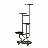 Movable Multi-Tier Plant Stand Floor-Standing Multimulti-story Planter Display Elegant design blossom Pot space-saving rackSaving for Gardeners, Apartment Dwellers, Homeowners, Living Room, Balcony, Bedroom, Corner areas