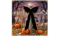 Gothic Winged Bow Oversized Velvet Bow with Tails Easy-to-Install Tree Topper Festive for Goths, Halloween Party
