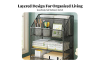 Multitier Book Rack Large Capacity Multi-Tier Book Rack Easy Assembly