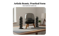 Wooden Speaker Stand Solid Wood Desktop Speaker Stand Stable Structure Round Audio Riser for Audiophiles, Office, Bookshelf