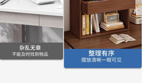 桌面双层置物架桌子桌上二层迷你小型书架台上收纳架带抽屉