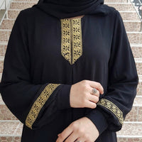 Maxi Dresses for Women UK with Long Sleeves and Bohemian Trim, Loose Fit Beach Cover Up for Resort Wear, Plus Size Dress up to 5XL