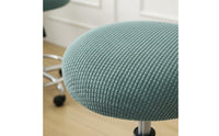Round Stool Seat Cover Easy to Install Round Stool Cover Machine Washable Stretch Cushion Slipcover for Salon, Office, Kitchen