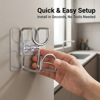 Bedroom Closet Metal Hanging Rack with Rotating Storage Hook for Students, Vintage Style Iron Organizer with No-Drill Installation