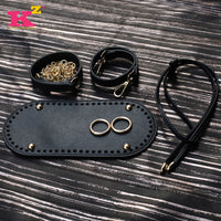 New Handmade Crochet Bag Bottom, Strap, Handle, Drawstring Set with Hardware, DIY Weaving Material Kit, 25*12