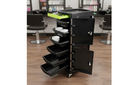 Multiple Drawers Hairstylist Rolling Trolley Large Capacity Barber Tool Trolley Strong Load-Bearing for Barbers, Barbershop, Spa