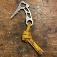 Anchor Hook with Cut-Outs Temporary Climbing Anchor Hook Compact Hardware for Climbers