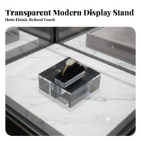 Acrylic Band Display Holder Frosted Finish Acrylic Band Display Block Clear Je the Brand Lry Block Minimalist Design Even