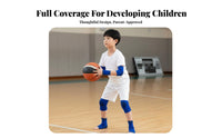 Kids Guard Gear Set Lightweight Knee Elbow Wrist Pads Breathable children's Knee Elbow Ankle Wrist Guards for Children, Girls, Basketballing