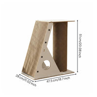 Cat Scratching Pillar with Ramp Corrugated Feline Scratcher Scratcher with Perch Protects Furniture Pet Supplies for Indoor