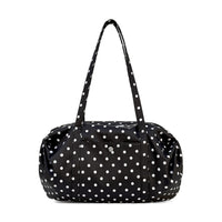 Dot Pattern Bag Slouchy Shoulder Bag with Exterior Pocket Versatile