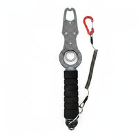 Multi-Functional Multifunction Fishing Pliers 360° Rotating Head Catch Lip Gripper with Scale Single-Hand Operation Lure Fishing Tool Combo EVA Foam Grip for Anglers, Fishermen