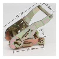 Secure Locking Mechanism Ratchet Buckle Heavy Duty Tie-down Buckle for Cargo Securing, Load Hauling, Moving