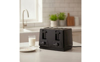 Compact Two-Slot Toaster Glossy Countertop Toaster Space-Saving Appliance Modern for Kitchen