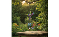Bird Wind Chime Outdoor Wind Chime with Bell Hanging Decoration Metal Ornament Colorful for Gardeners, Garden, Patio