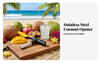 Coconut Opener Easy to Use Coconut Opener Tool Straw Hole Puncher Food-Grade Safe for Health Aficionados, Restaurants, Parties