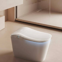 Ergonomic Design Smart Toilet Quiet Operation Intelligent Toilet Warm Water Wash Bathroom Fixture Soft-Close Lid for Elderly