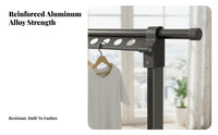 Adjustable Foldable Flareddesign Drying Rack Space Saving Clothes Airer Indoor & Outdoor Use Garment Stand Large Capacity for Apartment Dwellers, Families, Homeowners, Balcony, Bedroom, Indoors, Outdoors