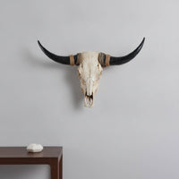 Bovine Wall Decor Cowboy-Themed Head Wall Hanging Resin for Bar