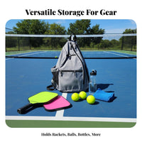 Pickleball Shoulder Bag Large Capacity Crossbody Pickleball Bag Tennis Racket Backpack for Outdoor
