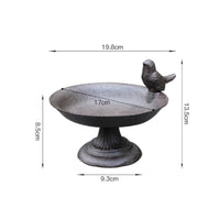 Cast Metal Avian Feeder Freestanding Pedestal Bird Feeder Heavy Duty for Gardeners, Patio, Yard, Balcony