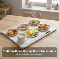 Foldable Warming Tray Time-Setting Function Foldable Food Warmer Sp Alternating Current E-Saving Electric Food Warming Board for Home Cooks