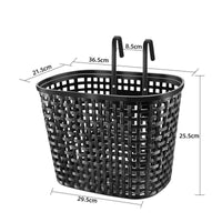 Plastic Cycle Basket Foldable Handlebar Basket Sturdy Lightweight for Biking, Commuting