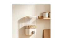 Easy Dispensing Wall Mounted Grain Dispenser Space-Saving Grain Dispenser Compact Storage Container for Kitchen