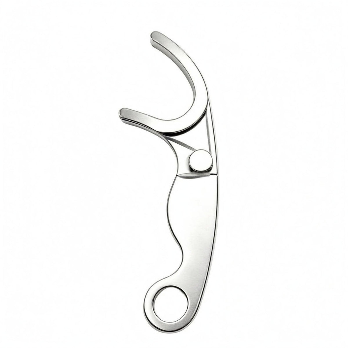 Reusable Stainless Steel Floss Pick Curved U-Shaped Floss Pick Compact