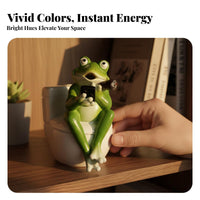 Toilet Figurine Scented Cone Stand Holder Humorous Decor Resin Novelty Scented Cone Stand Burner Unique Design Funny Character Statue for Adults