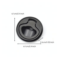 Round RV Compartment Lock with Recessed Grip Zinc Alloy Pull Handle Lock Replacement Baggage Door Latch Heavy-Duty for Recreational Vehicle Builders