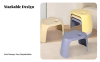 Cartoon Design CumulusShaped Seat Cute Appearance Small Stool Heart embellishment children's Furniture Multi-Use for young children, infants, Parents, Kindergarten, Playroom, Bathroom, Living Room