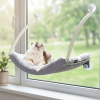 Window Cat Bed and Hanging Cat Bed with Hammock Replacement Core (Scratch Insert), Window Perch for Sunbathing, Holds 18kg