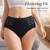 Underwear Women High Waisted Knickers with Soft Rayon Blend, Postpartum and Maternity Pants for Full Coverage, Ladies Packs