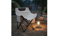 Lightweight Folding Moon Chair Easy to Set up Outdoor Seating for Camping, Bbq
