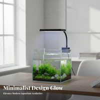 Full Range Fish Tank Light Color Boosting LED Attachable Aquarium Light Dimmable Brightness Mini Fish Tank Lamp for Aquascapers
