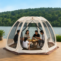 One-Touch Mesh Tent, Tarp Tent, For 3-5 People, Automatic Setup, Mosquito Net, Camping, Outdoor, Insect Repellent