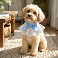 Pet Bandana Scarf for Dogs and Cats - Adjustable Bib Collar with Bell