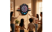 Digital Electronic Dartboard LED Soft Tip Dartboard Multiplayer Game Family-Friendly for Home